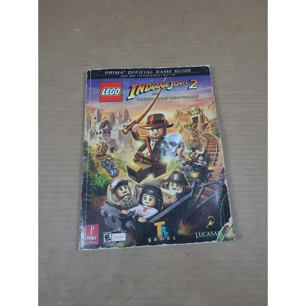 Lego Indiana Jones 2 Prima‎ Official Strategy Guide PS3 Xbox 360 Wii